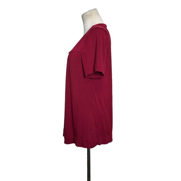 Avid Love red short sleeves top size Small - Picture 6 of 9